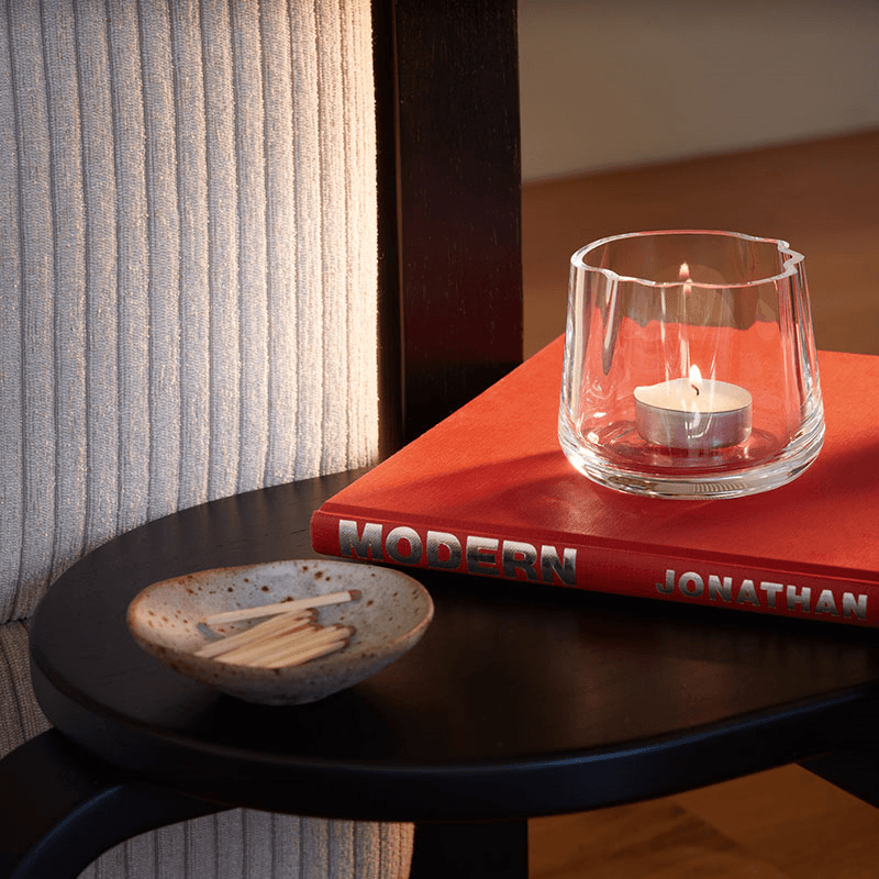 Lagoon Tealight Holder/Vase, H8cm, Clear