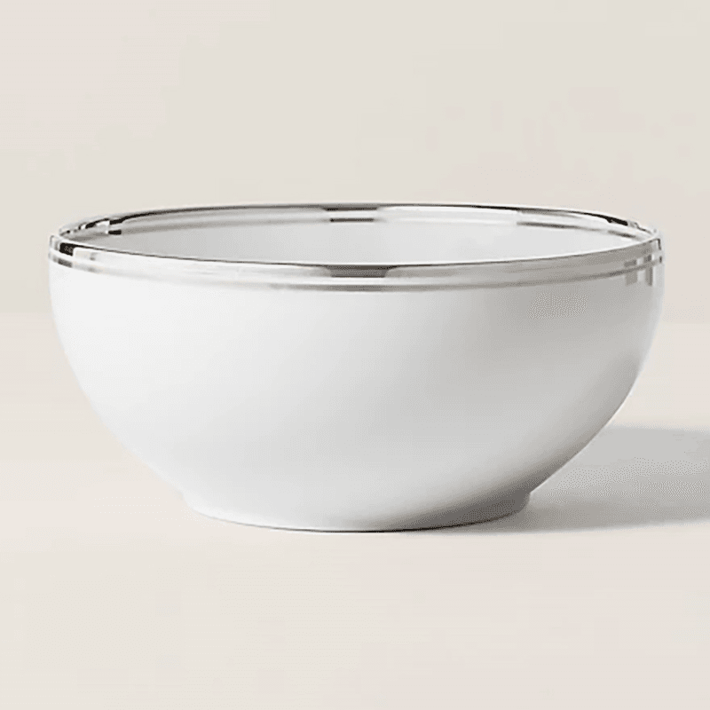 Wilshire Serving Bowl, D25cm, Platinum