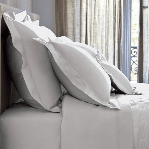 Triomphe - 300 Thread Count Cotton Sateen Standard Pillowcase, 50 x 75cm, Silver
