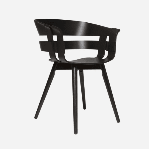 Image showing the Wick Chair, 57 x 50.5 x 75cm, Black product.