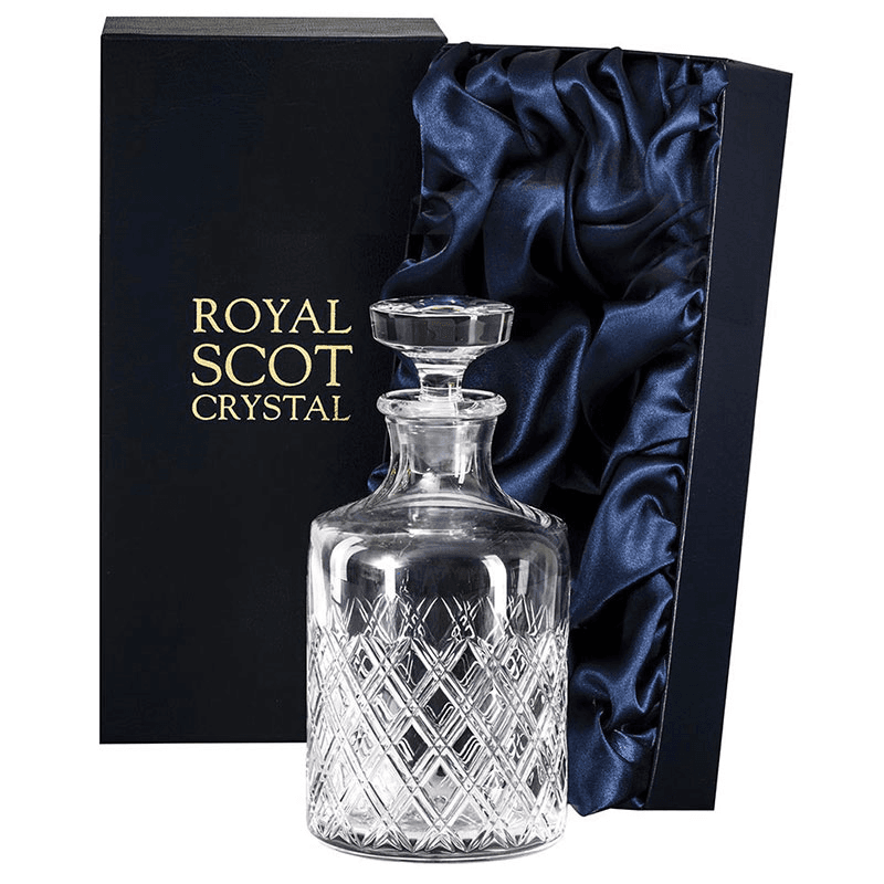 Tartan Round spirit decanter, 75cl