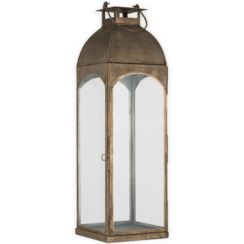 Image showing the Nivas Lantern, H54cm, Antique Brass product.