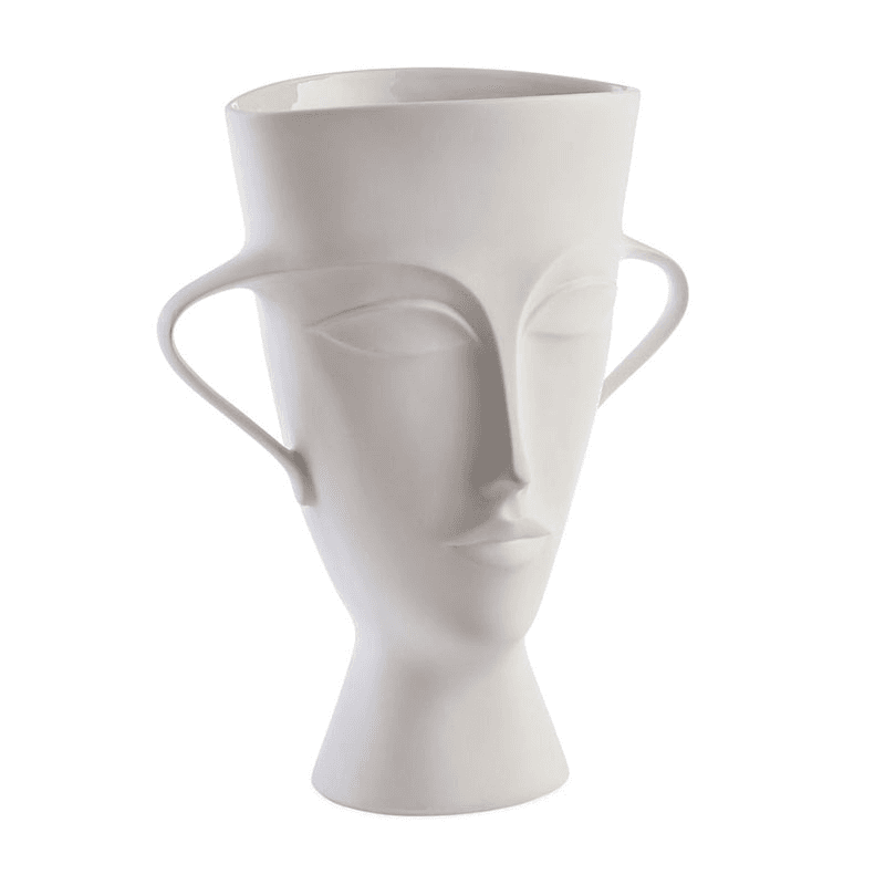 Giulette Tall Urn, H33cm, White