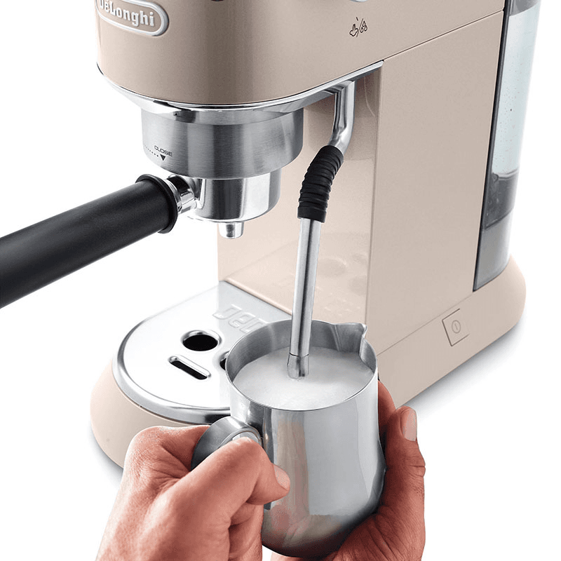 Dedica Arte Manual Coffee Machine, Beige