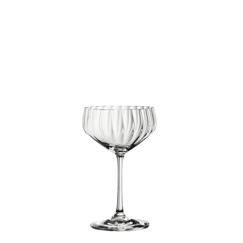 LifeStyle Set of 4 Champagne Coupes, 310ml, Clear