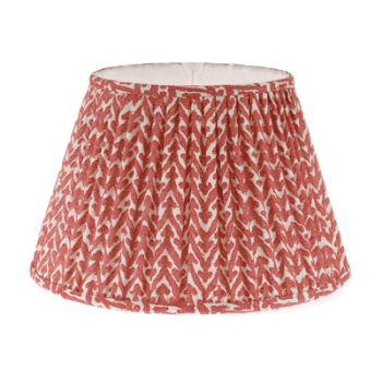 Image showing the Lampshade, Gathered Bedwyn, Rabanna, Red, 30cm product.