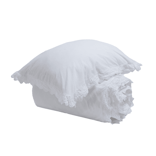 Image showing the Valerie Pillowcase, Standard, White product.