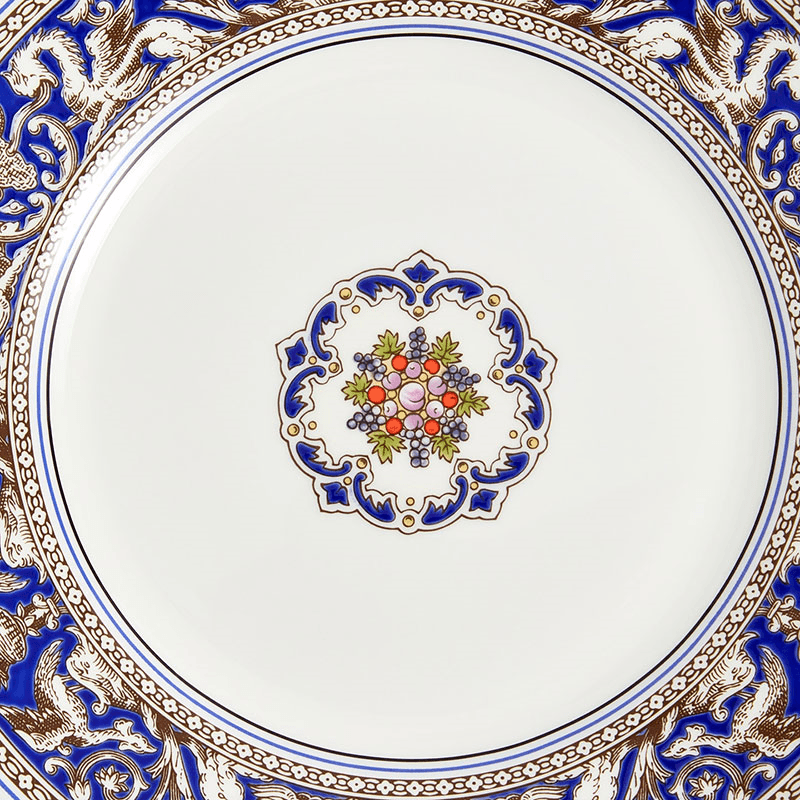 Florentine Plate, D20.6cm, Marine