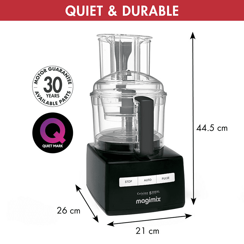 5200 XL Food processor - 18584, 1.1kW - 3.6 litre, Black