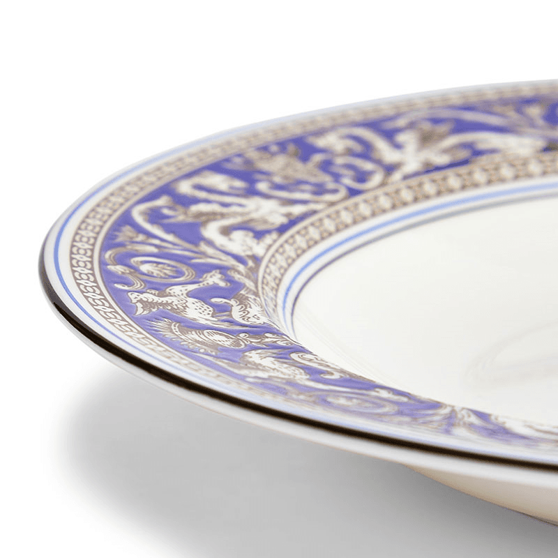Florentine Rim Soup Bowl, D22.8cm, Marine