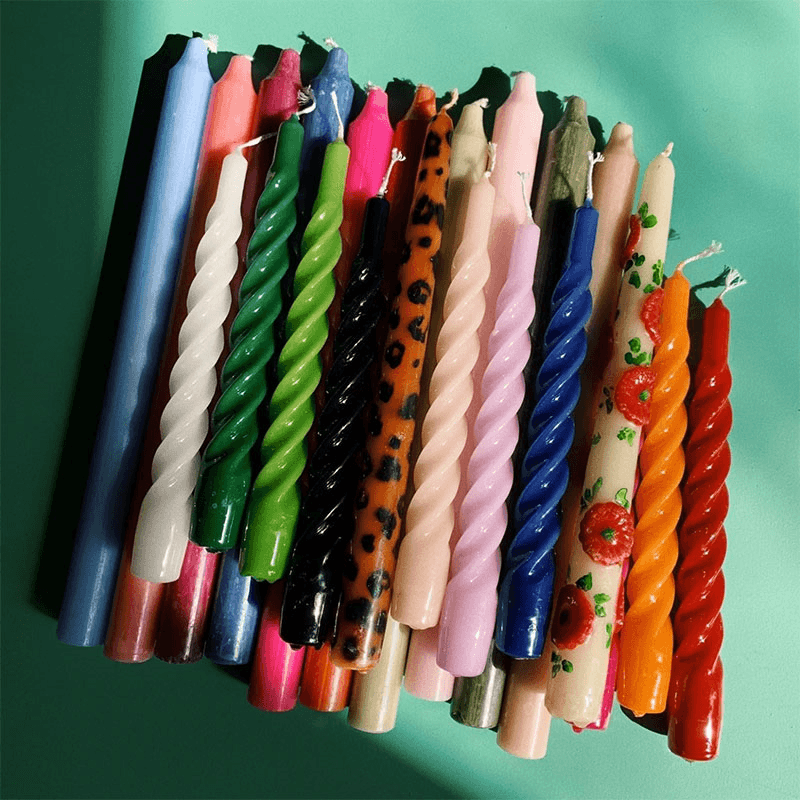 Essential Set of 20 Candles, H28cm, Multi