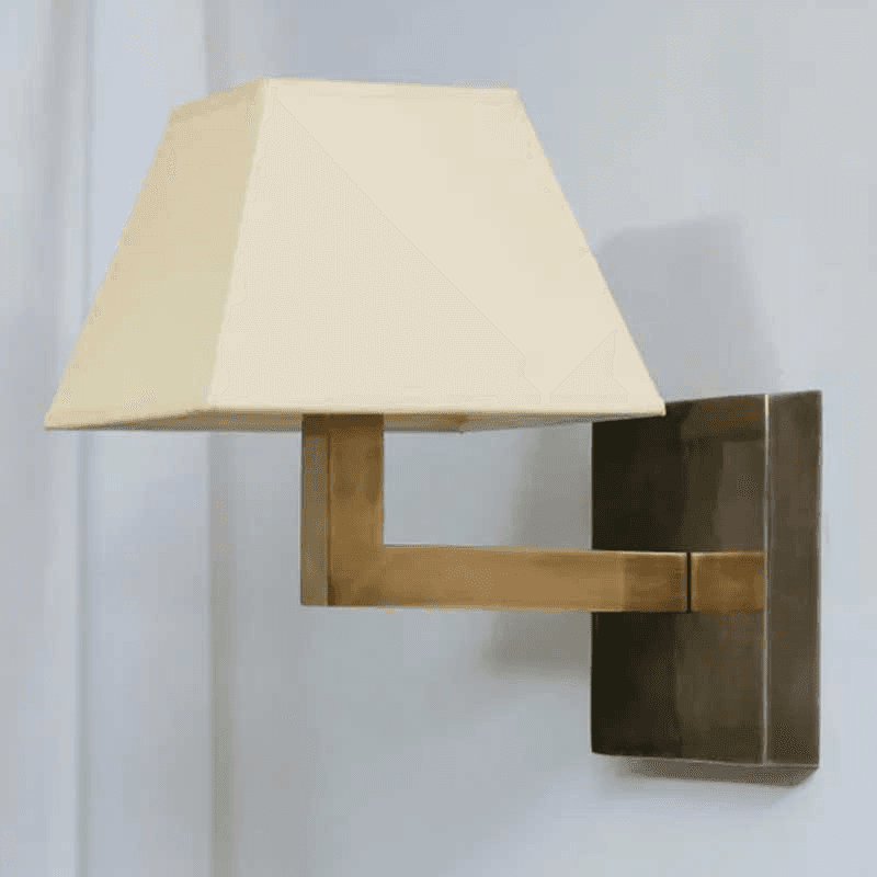 Wall lamp - base only, H20 x W16 x D16cm, Brass
