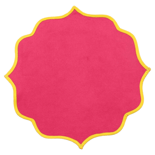 Image showing the Ikat Placemat, D40cm, Coral product.