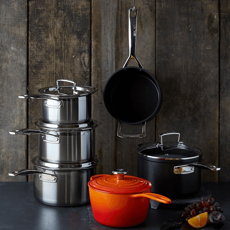 Signature Cast Iron Saucepan, 18cm, Volcanic