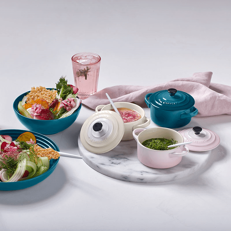Stoneware Petite round casserole, 9cm, 9cm - 250ml, shell pink