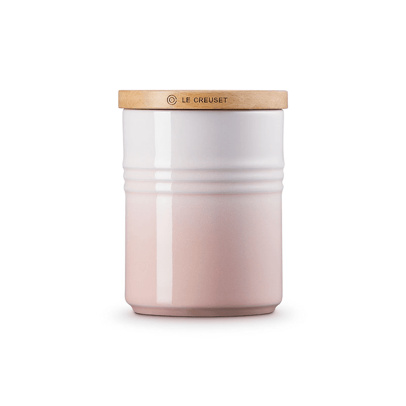 Stoneware Medium Storage Jar, 10cm, Shell Pink