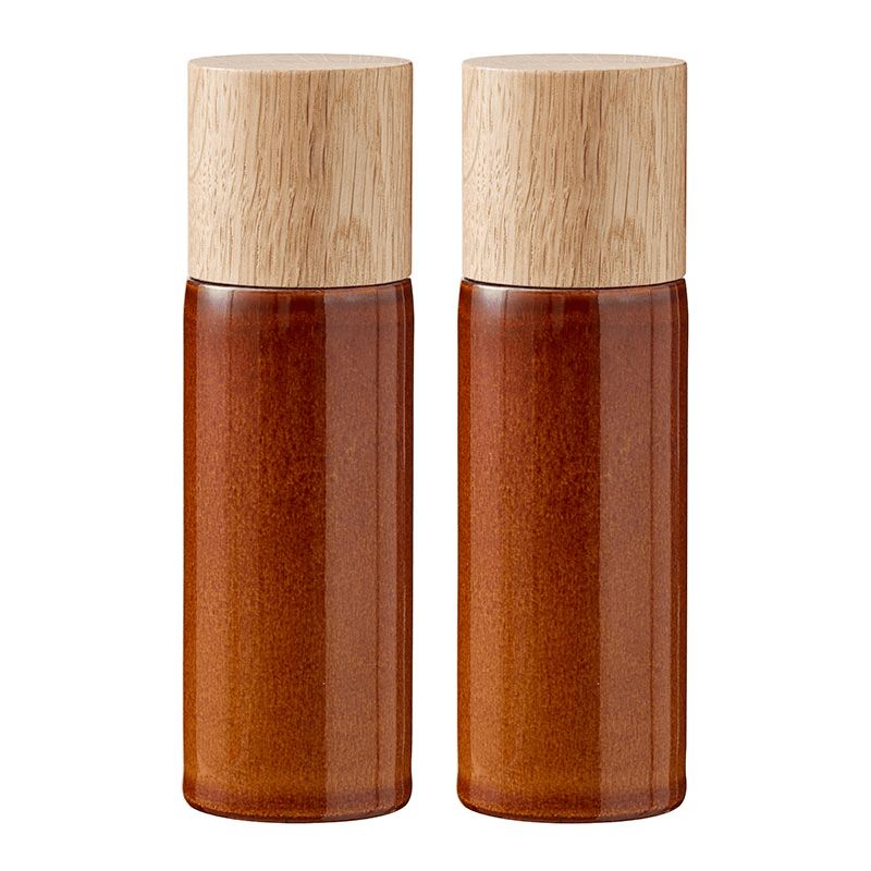 Gastro Salt and Pepper Mill, H17cm, Amber