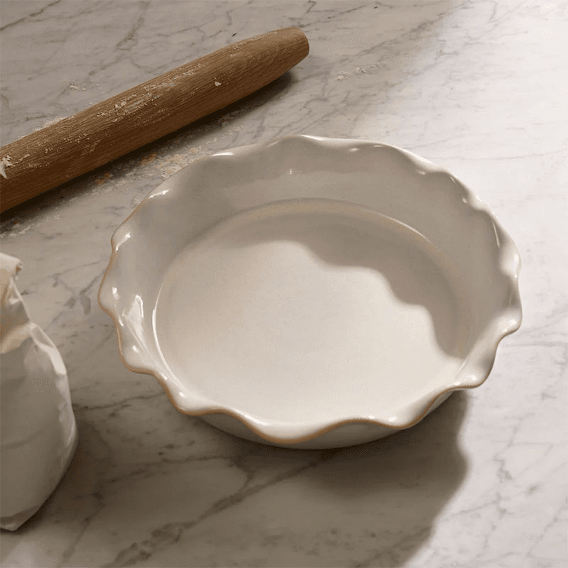 Bramley Pie Dish, D27cm, Reactive White