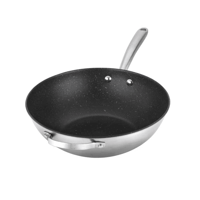 Scratch Guard Stainless Steel stir-fry pan, 29cm