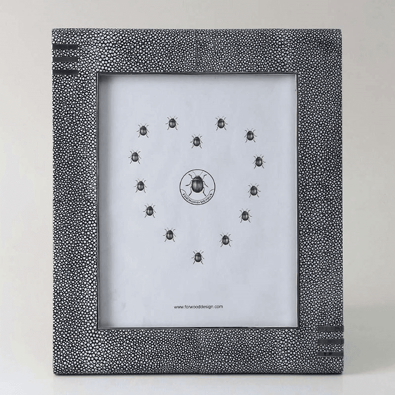 Chandler Photo  Frame, 10 x 8", Charcoal Shagreen