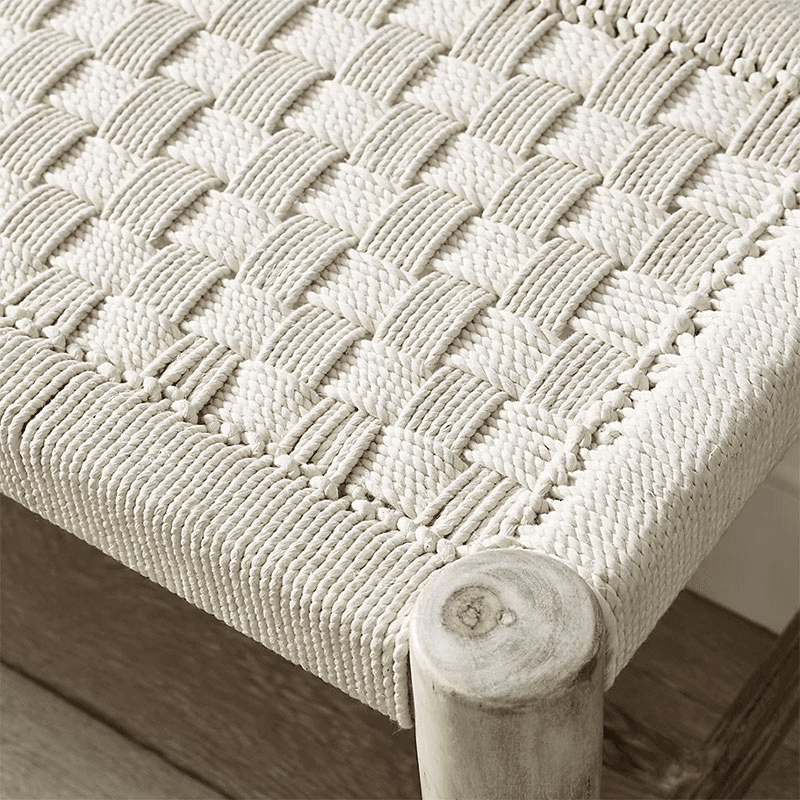 Faro Woven Bench, H45cm x W40cm x L130cm, Natural