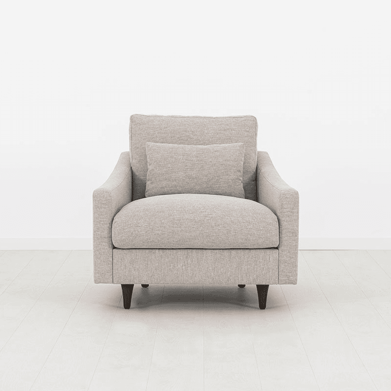 Model 07 Linen Armchair, Pumice