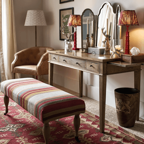 Image showing the Chinon Desk, L125 x W64 x H79cm, Antique Oak product.