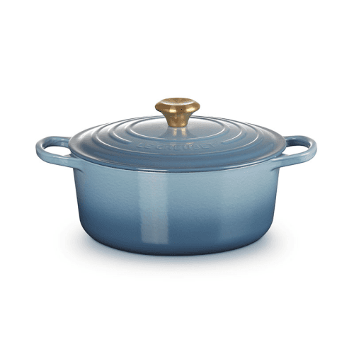 Image showing the Signature Cast Iron Round Casserole Dish, 26cm, Chambray product.