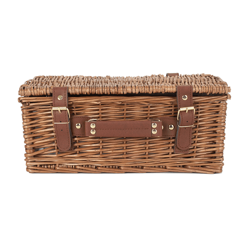 Tweed 2 Person Classic Picnic Hamper, Green