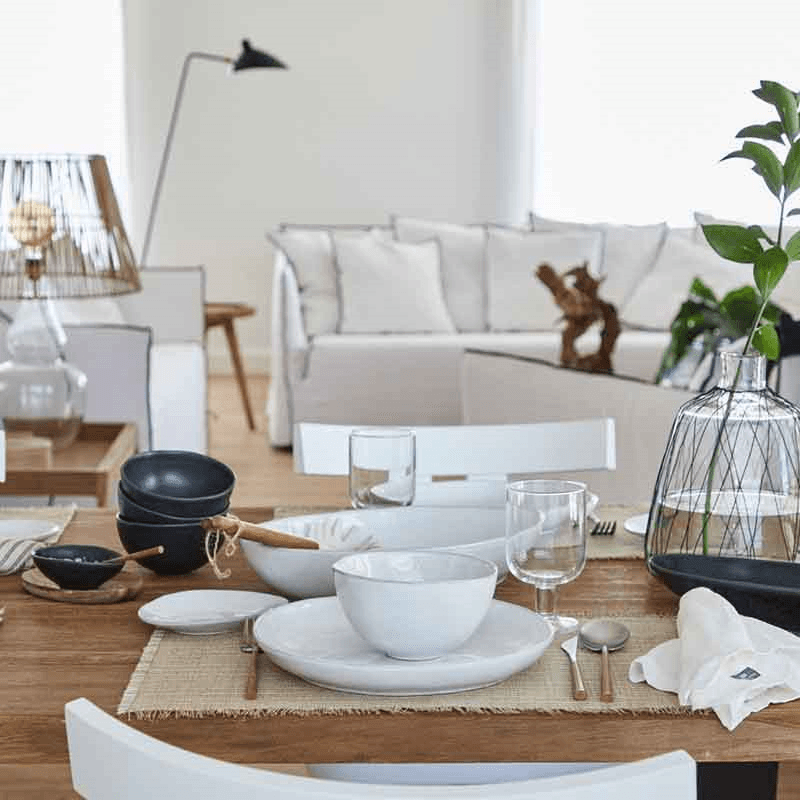 Livia Set of 6 Oval Plates, D16cm, Gloss White