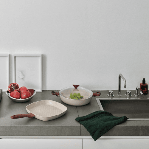 Image showing the Rock & Rose Saute Pan, D28cm, Pink product.