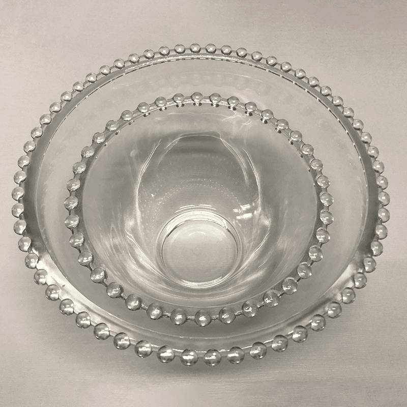 Pearl Glass Bowl, 16.5cm, Clear