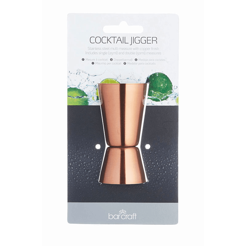 Multi Measure Cocktail Jigger, 25/50ml, Copper Finish