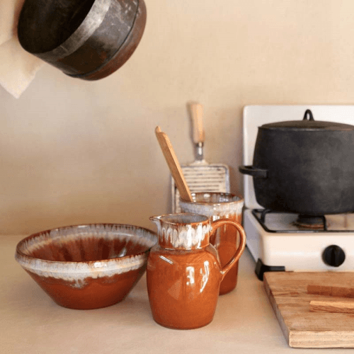 Image showing the Poterie Pitcher, 970ml, Caramel Latte product.