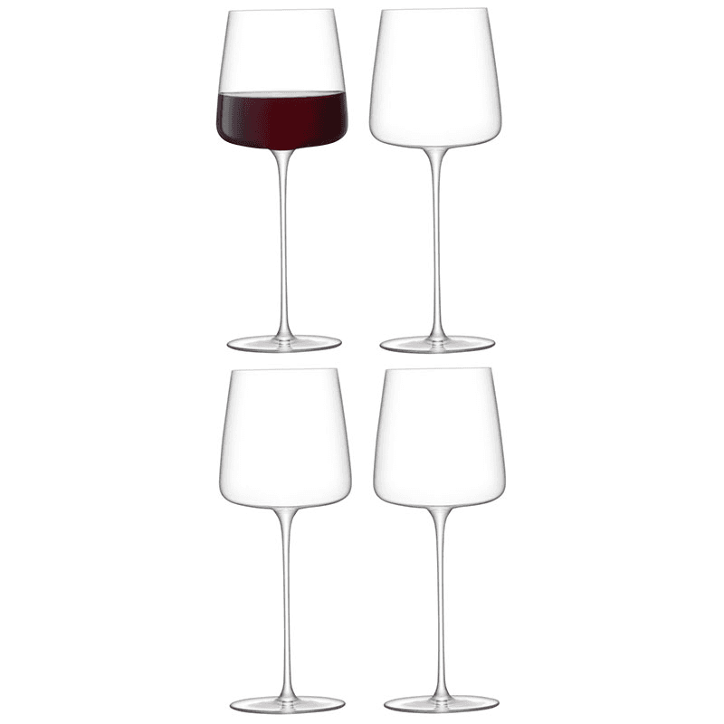 Metropolitan Set of 4 Grand Cru  Red Wine Glasses, 680ml, Clear