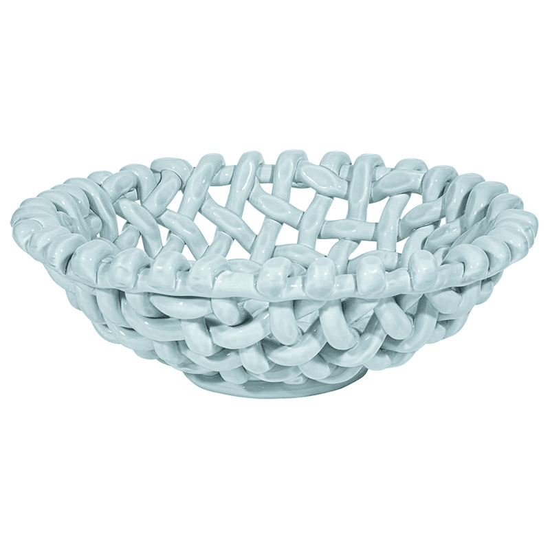 Juicy Basketweave Bowl, D39cm, Sky Blue