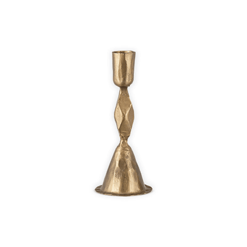 Image showing the Shani Candlestick, H17cm, Antique Brass product.