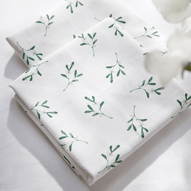 Mistletoe Set of 2 Napkins, W43 x D43cm, White/Green