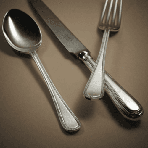 7-Piece Place Setting, Bead, Silver Plate