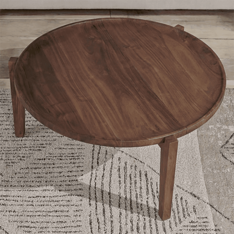 Umar Acacia Coffee Table, Dark Brown