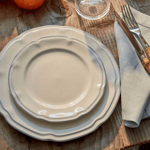 Image showing the Provence Set of 4 Starter Plates, D21cm, Blue product.