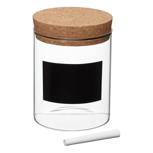 Image showing the Natural Elements Storage canister, 10 x 14cm, Glass product.