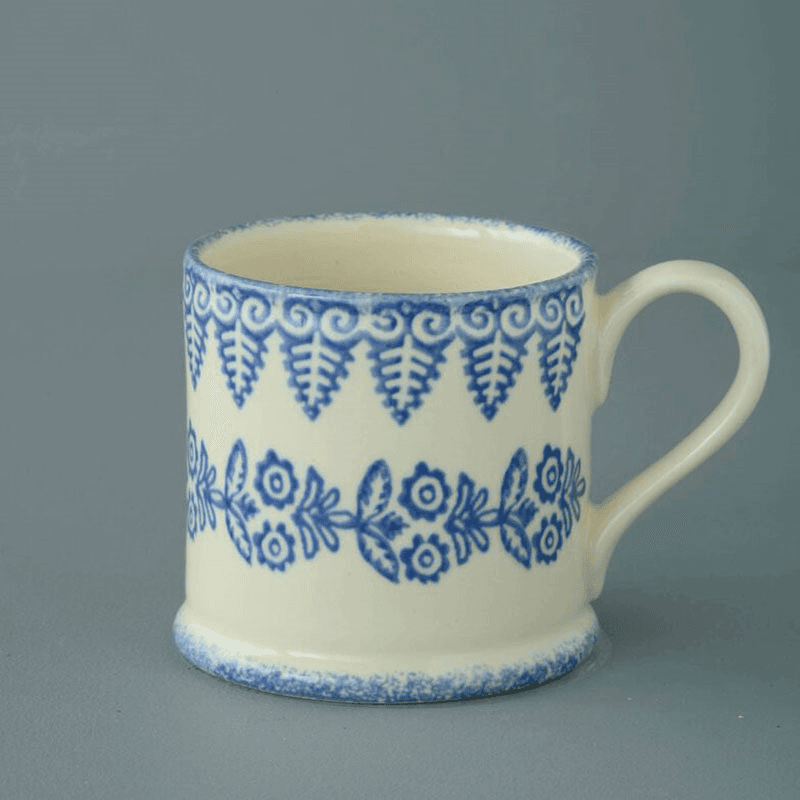 Lacey Blue Mug, large