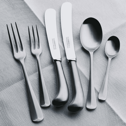 Image showing the 7-piece Place Setting, Rattail & Pistol, Stainless Steel, Mirror Finish product.