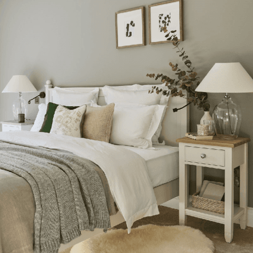 Image showing the Chichester Open Bedside Cabinet, Shell product.