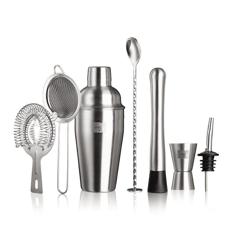 7 Piece Cocktail Set, Steel