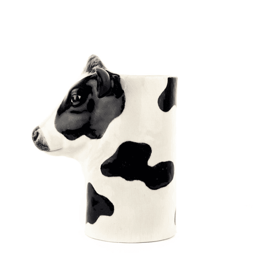 Image showing the Friesian Cow Utensil Pot, H20cm, Black/White product.