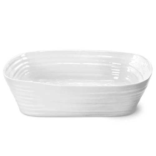 Image showing the Ceramics Rectangular roasting dish, 29.5 x 24cm, White product.