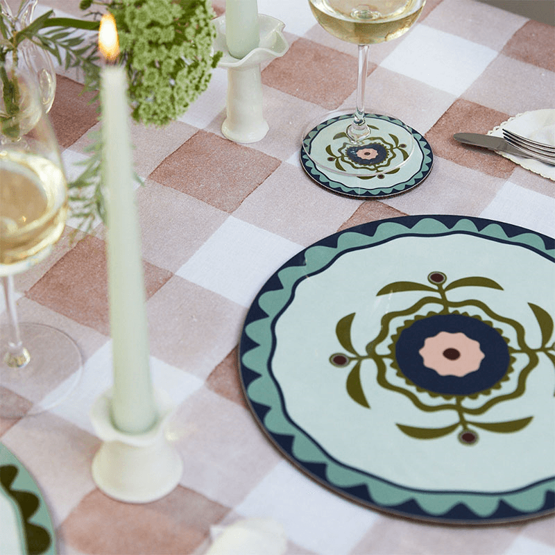 Patchwork Set of 6 Placemats, D29cm, Multi