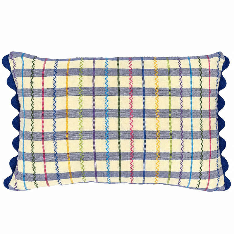 Ginny Cushion, 35 x 50cm, Blue